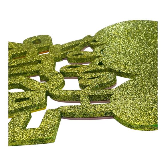 Happy Easter Glitter Sign – Festive Easter Egg Decoration – Spring Home Decor - Picture 5 of 5